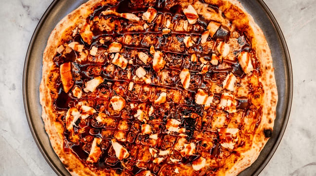 BBQ Chicken Pizza.